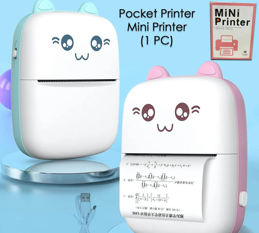 Pocket Thermal  Mini Printer Mobile Phone Bluetooth Connection